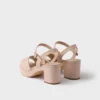 Sandalias acolchadas de piel napa Sandalias acolchadas de piel napa
