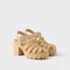 Sandalias con plataforma de goma Sandalias con plataforma de goma