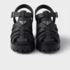 Sandalias con plataforma de goma Sandalias con plataforma de goma