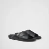 Sandalias cruzadas de piel Sandalias cruzadas de piel