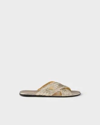 Sandalias cruzadas de piel Sandalias cruzadas de piel