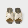 Sandalias cruzadas de piel Sandalias cruzadas de piel