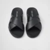 Sandalias cruzadas de piel Sandalias cruzadas de piel
