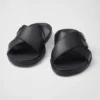 Sandalias cruzadas de piel Sandalias cruzadas de piel