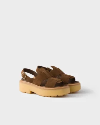 Sandalias de ante