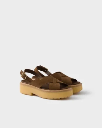 Sandalias de ante