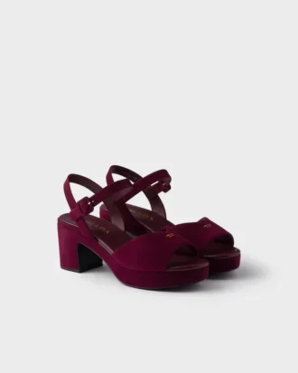 Sandalias de ante acolchadas