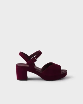Sandalias de ante acolchadas