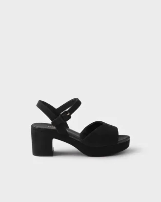 Sandalias de ante acolchadas