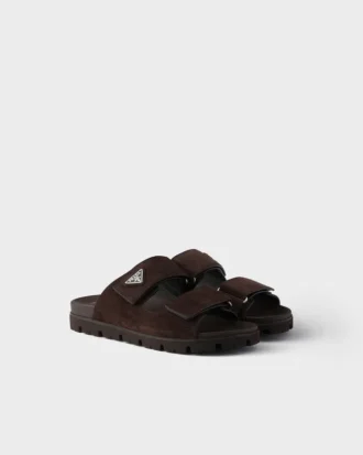 Sandalias de ante con tiras