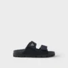 Sandalias de ante con tiras Sandalias de ante con tiras