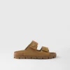 Sandalias de ante con tiras Sandalias de ante con tiras