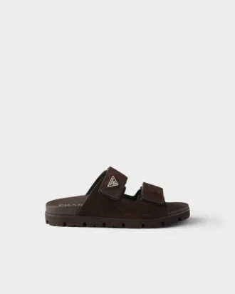 Sandalias de ante con tiras