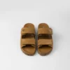Sandalias de ante con tiras Sandalias de ante con tiras