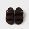 Sandalias de ante con tiras Sandalias de ante con tiras