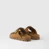 Sandalias de ante con tiras Sandalias de ante con tiras