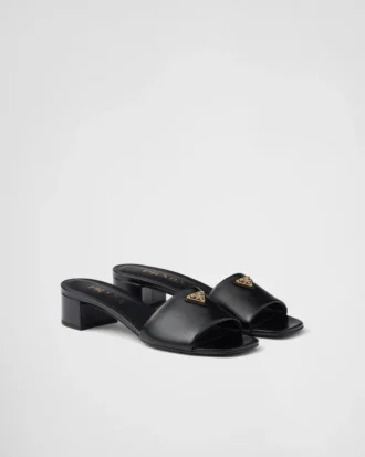 Sandalias de charol Saffiano