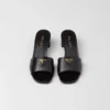 Sandalias de charol Saffiano Sandalias de charol Saffiano