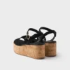 Sandalias de cuña con plataforma de ganchillo Sandalias de cuña con plataforma de ganchillo