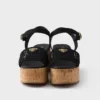 Sandalias de cuña con plataforma de ganchillo Sandalias de cuña con plataforma de ganchillo