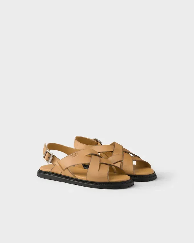 Sandalias de cuero envejecido Sandalias de cuero envejecido
