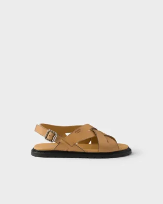 Sandalias de cuero envejecido