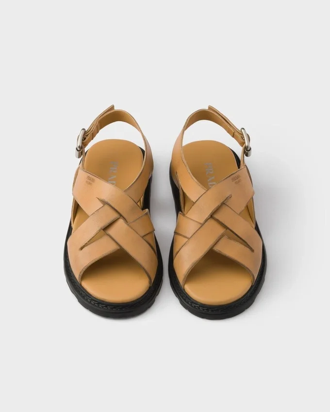 Sandalias de cuero envejecido Sandalias de cuero envejecido