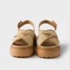 Sandalias de ganchillo y cuero Sandalias de ganchillo y cuero