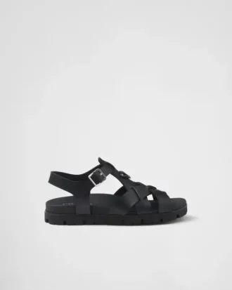 Sandalias de goma entrecruzadas