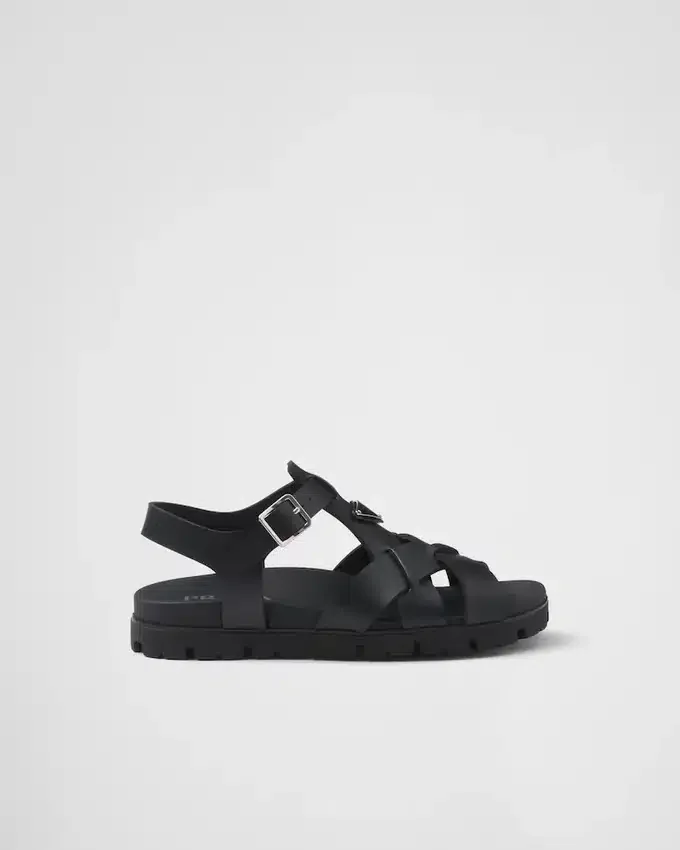 Sandalias de goma entrecruzadas Sandalias de goma entrecruzadas