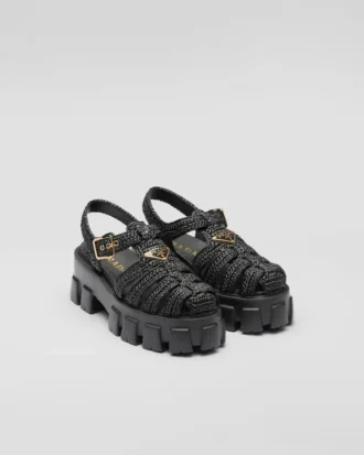 Sandalias de jaula de ganchillo Monolith
