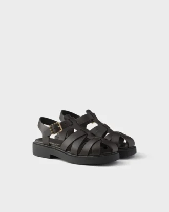 Sandalias de pescador de piel