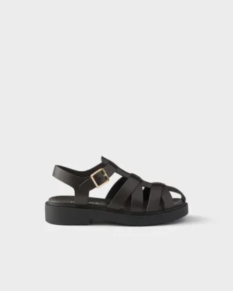 Sandalias de pescador de piel