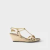 Sandalias de piel metalizada Sandalias de piel metalizada