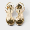 Sandalias de piel metalizada Sandalias de piel metalizada