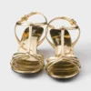 Sandalias de piel metalizada Sandalias de piel metalizada