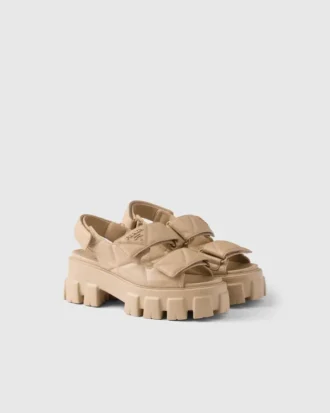 Sandalias de piel napa Monolith