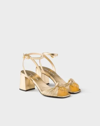 Sandalias de piel napa Mordoré