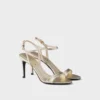 Sandalias de piel Saffiano charolada Sandalias de piel Saffiano charolada