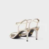 Sandalias de piel Saffiano charolada Sandalias de piel Saffiano charolada