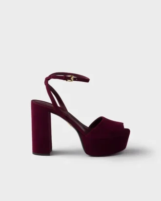 Sandalias de plataforma de ante