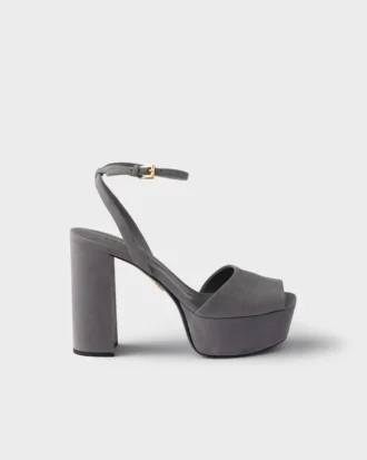 Sandalias de plataforma de ante