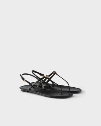 Sandalias de tiras de charol