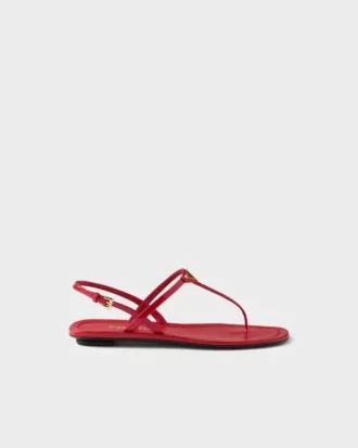 Sandalias de tiras de charol