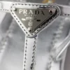 Sandalias de tiras de piel metalizada Sandalias de tiras de piel metalizada