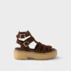 Sandalias gladiadoras de ante Sandalias gladiadoras de ante
