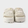 Sandalias planas de piel napa matelassé Sandalias planas de piel napa matelassé