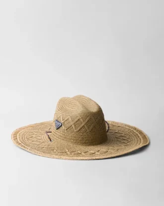 Sombrero de paja trenzada