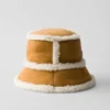 Sombrero de pescador de ante y piel de oveja Sombrero de pescador de ante y piel de oveja