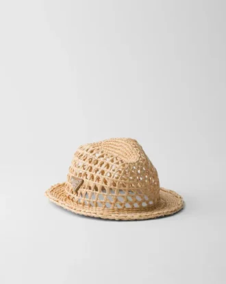 Sombrero fedora de ganchillo